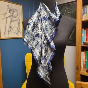 Beautiful Paisly Print Silky Scarf